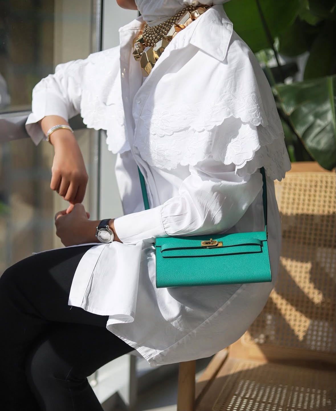 layered white shirt