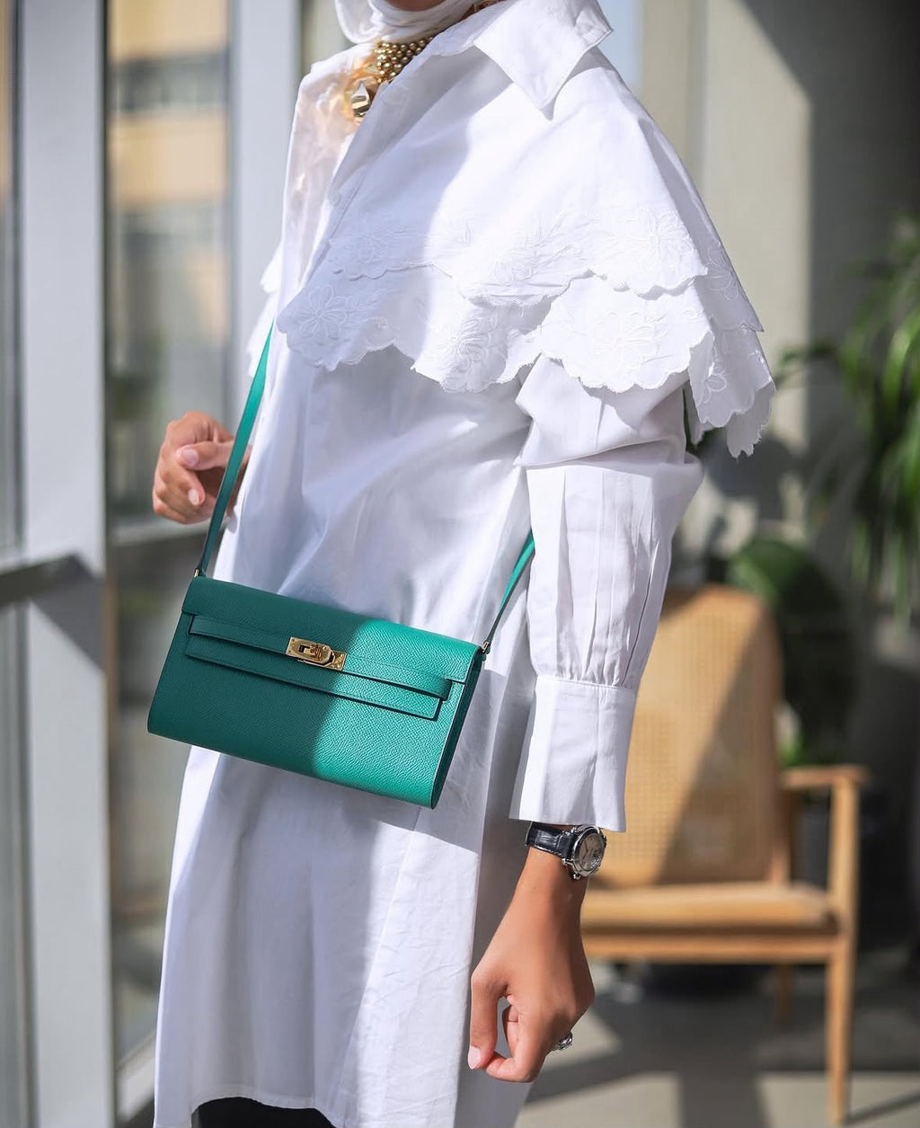 layered white shirt